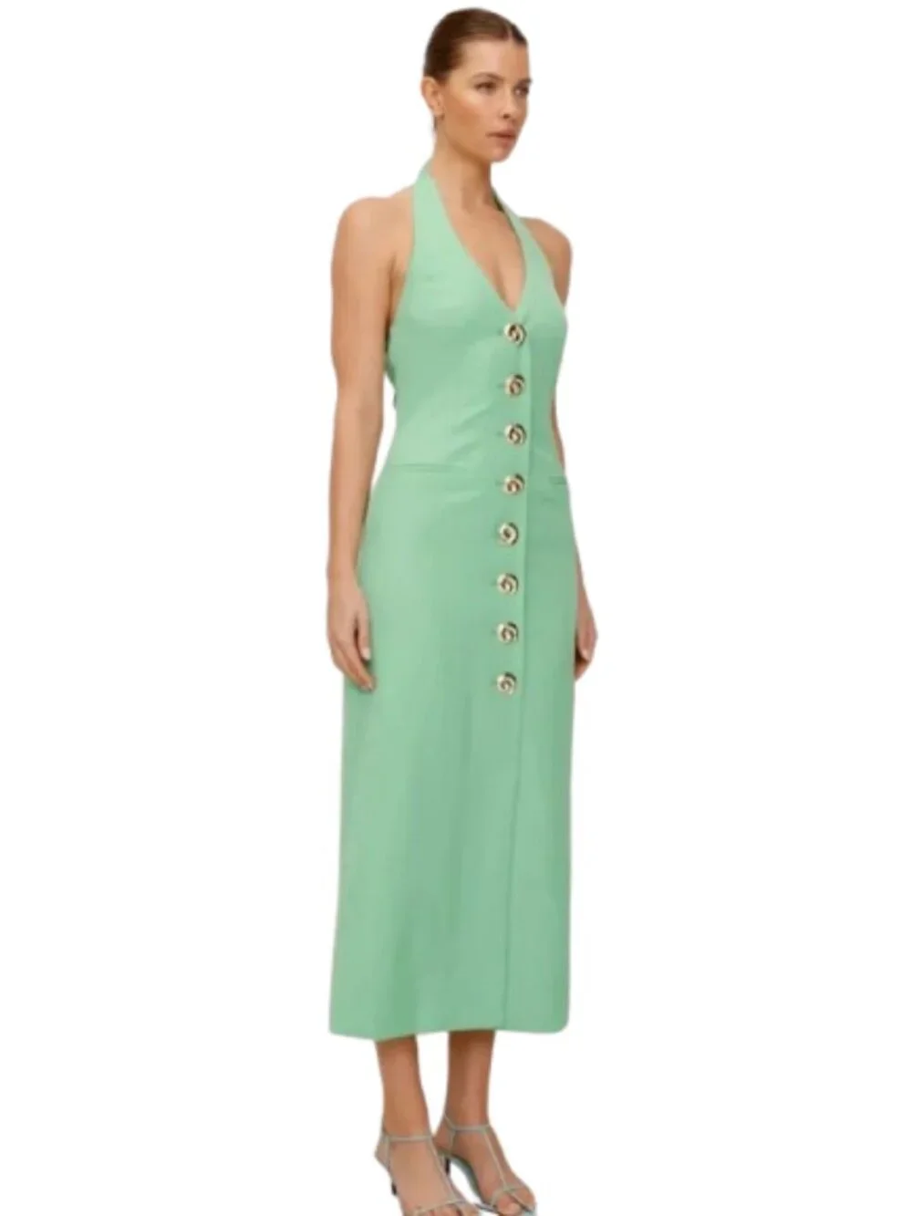 THE WOLF GANG Irida Maxi Dress Sage